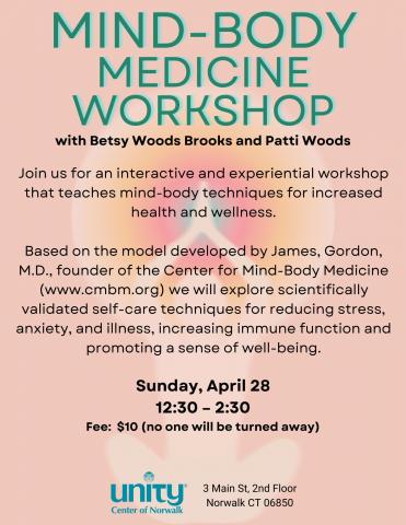 Mind Body Medicine Worshop flyer